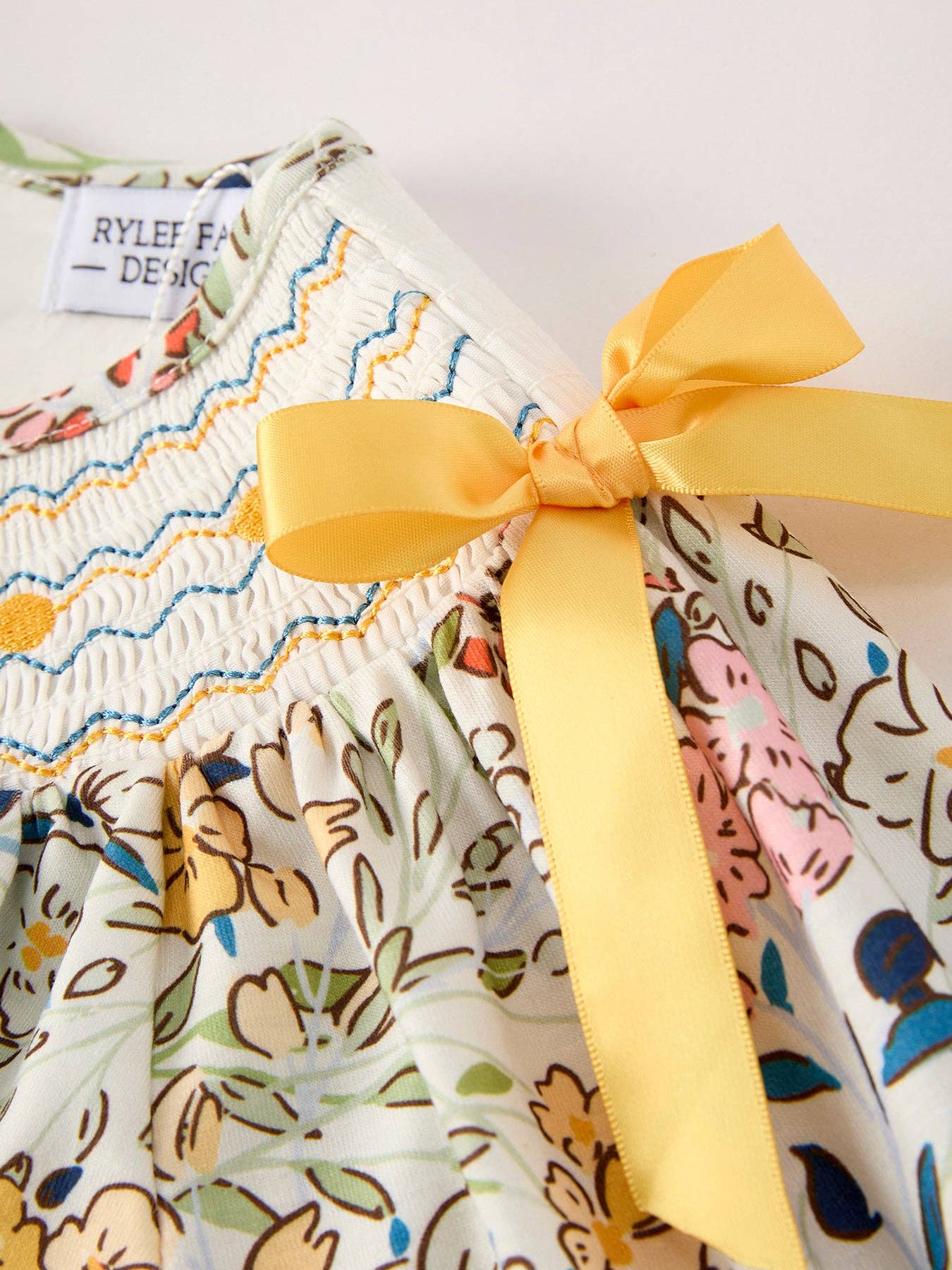 Marigold Smocked Bishop Dress