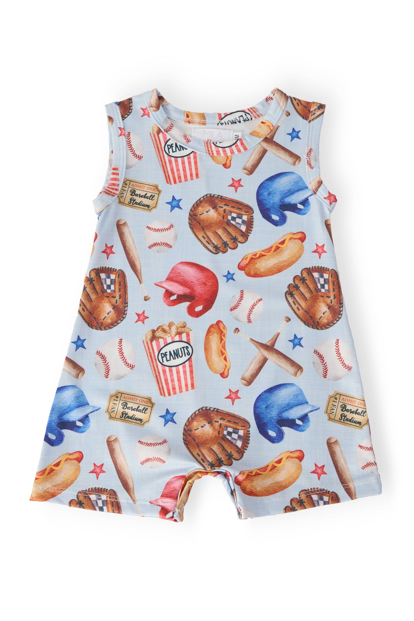 Take Me Out to the Ballgame Shorty Romper