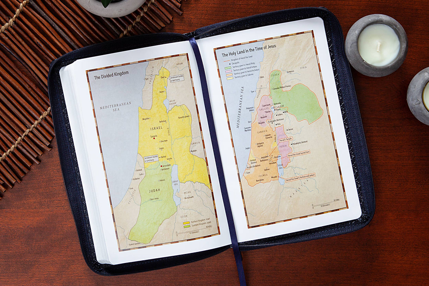 KJV Bible Turquoise Faux Leather with Zippered Cover