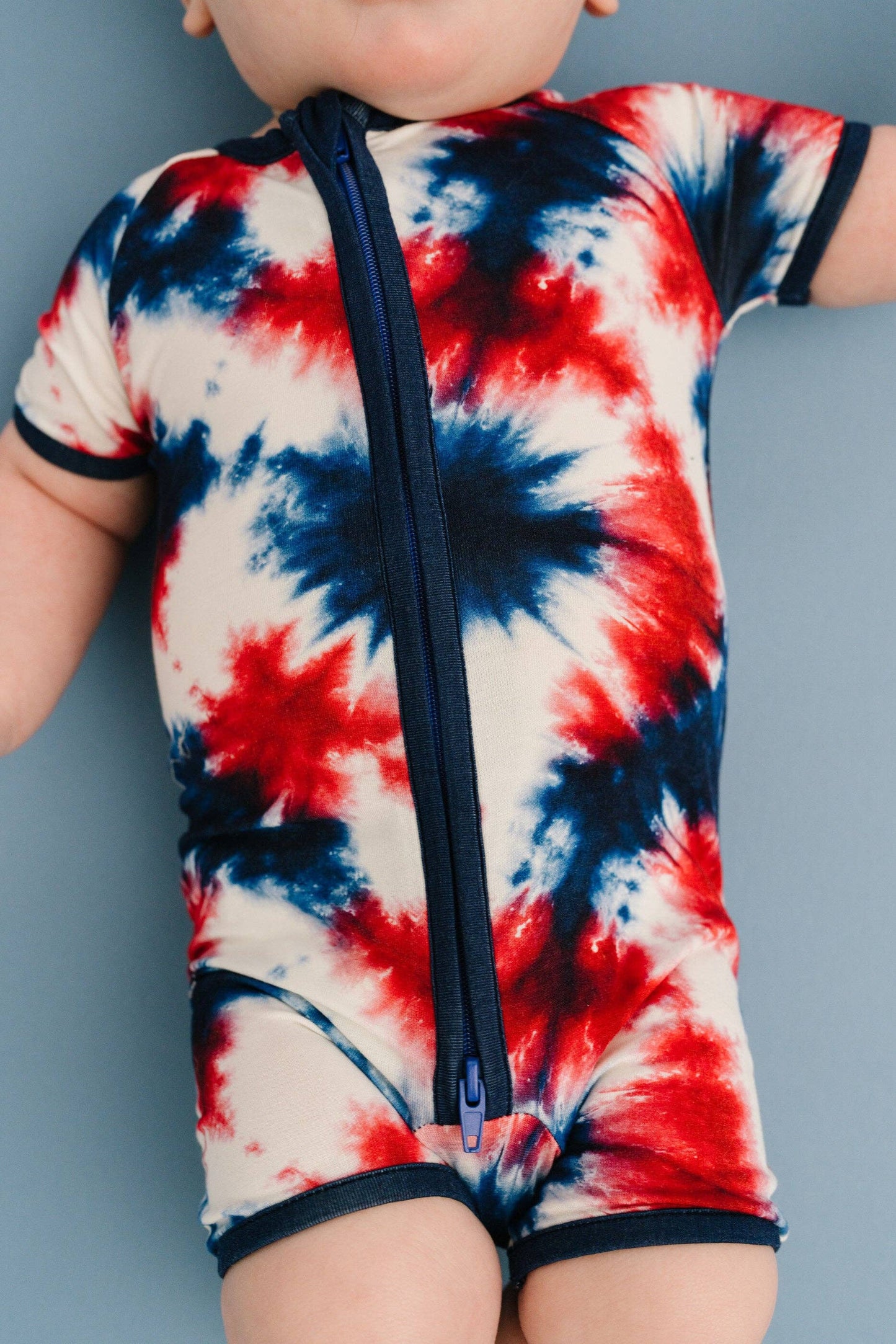 Firecracker Tie Dye Bamboo Short Romper
