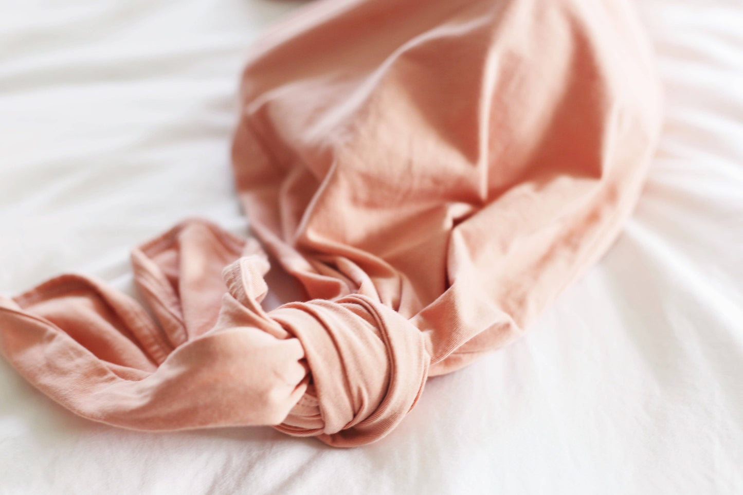 Cotton Knotted Gown - Dusty Rose