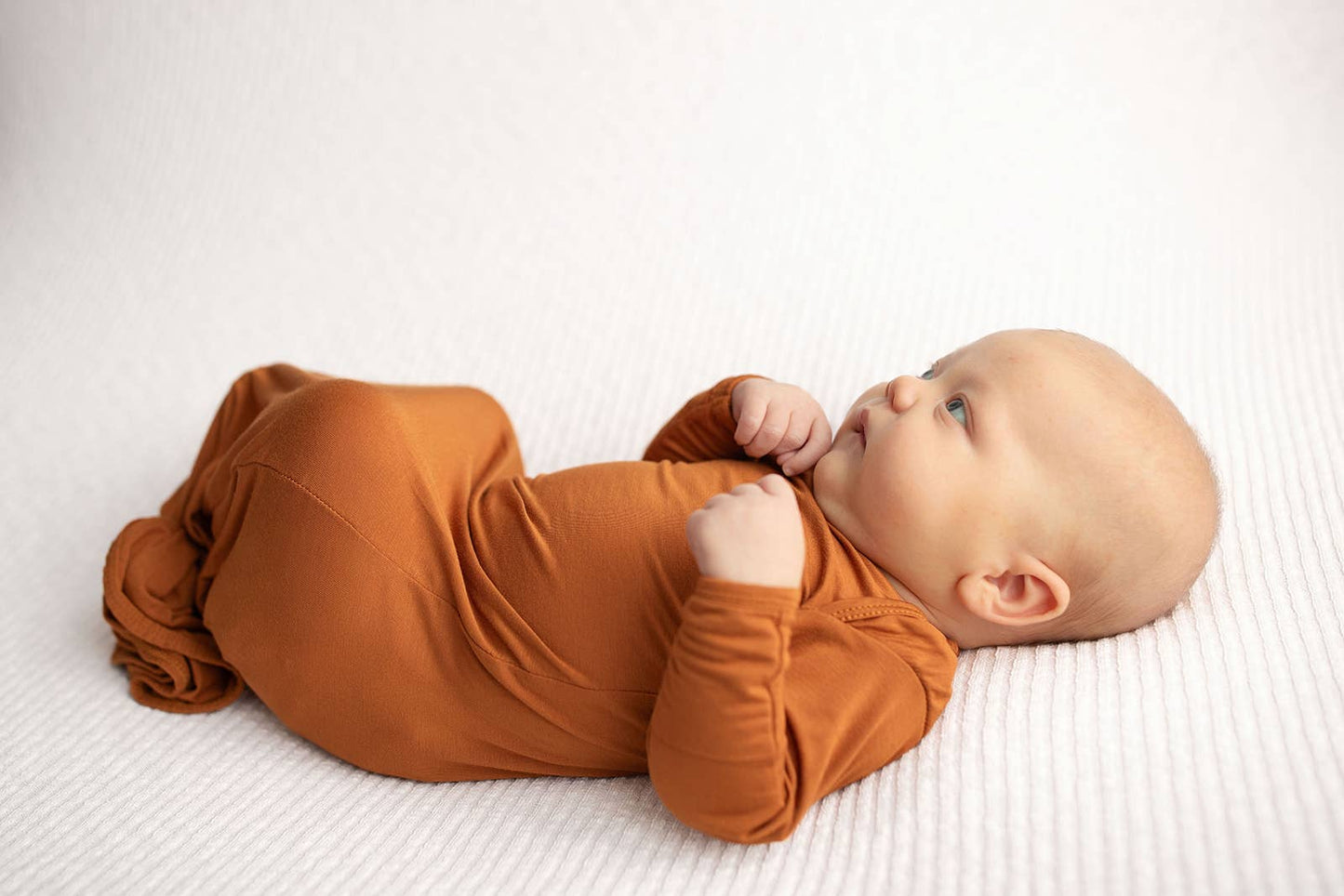 Longhorn Orange Knotted Baby Gown