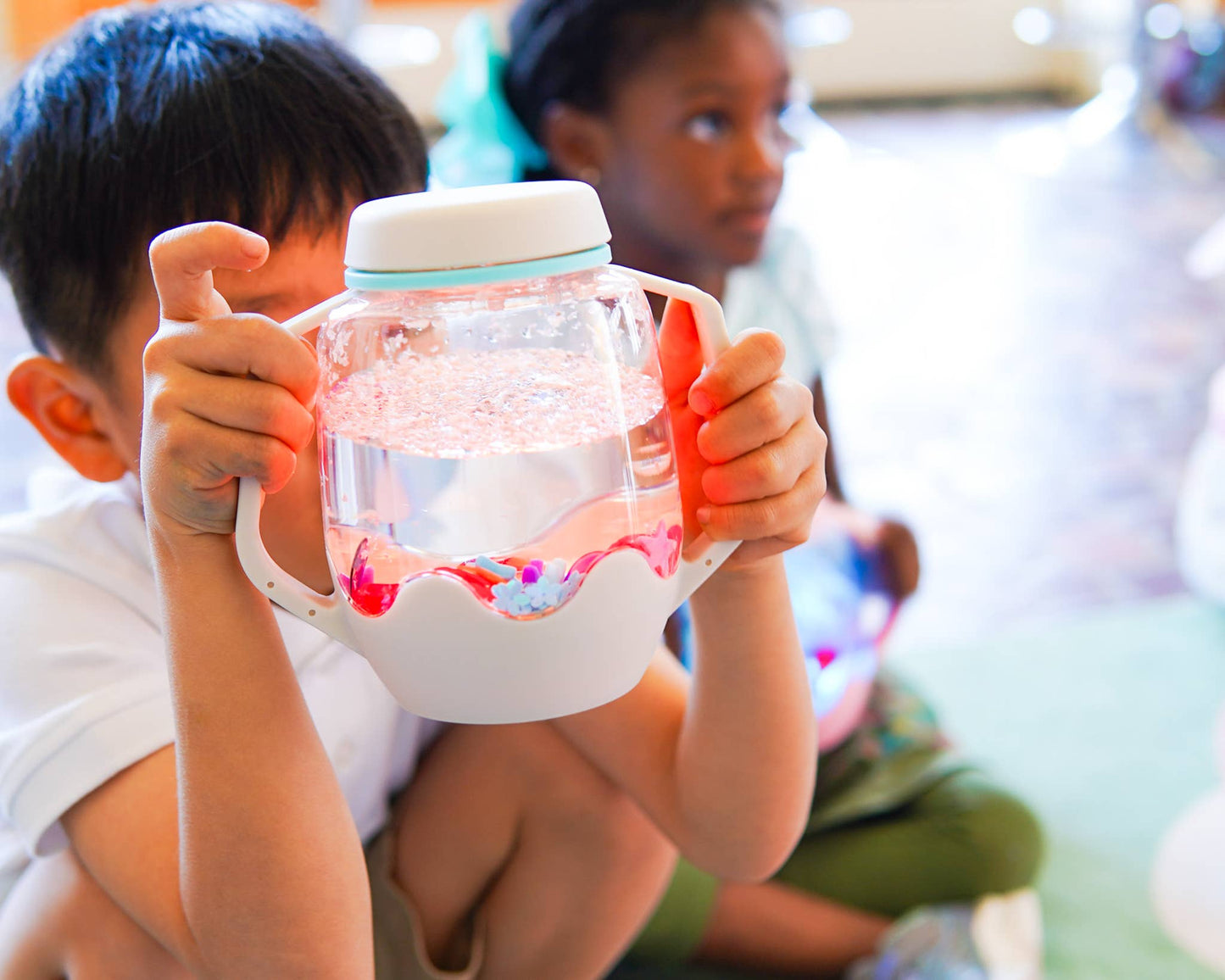 Glo Pals Sensory Play Jar - Cloud Grey