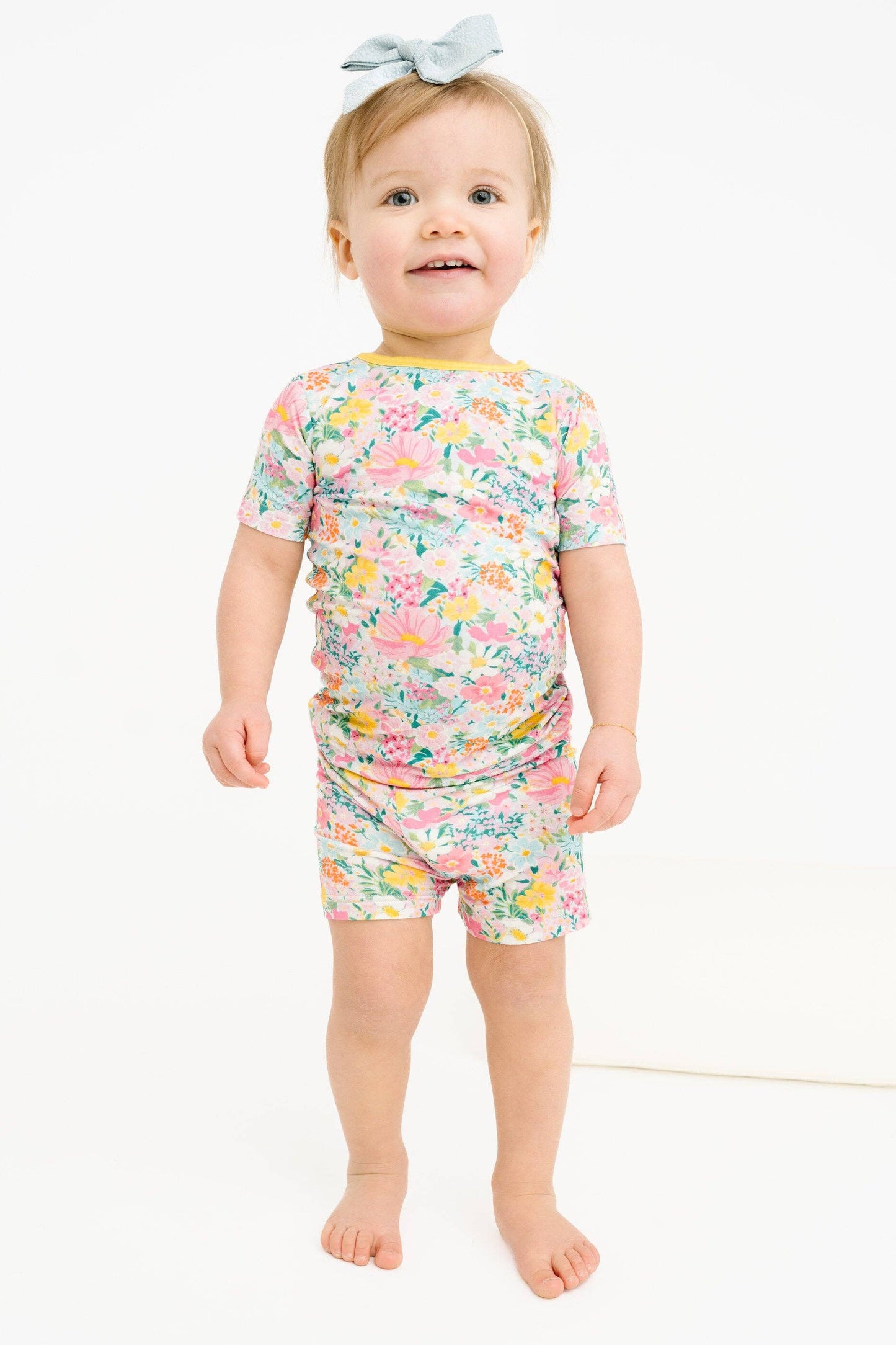 Garden Glow Bamboo Shorts Set
