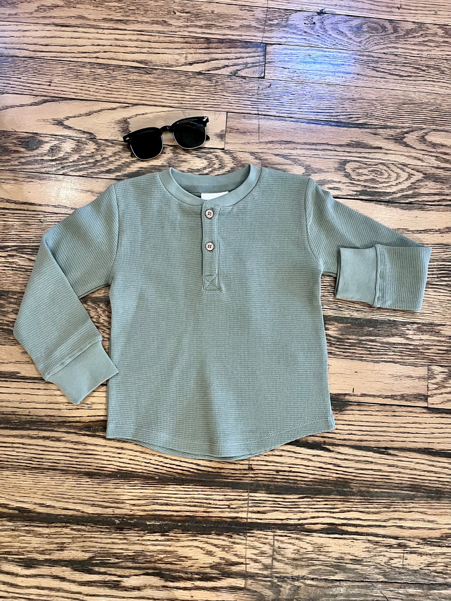 Henley Long Sleeve | Sage