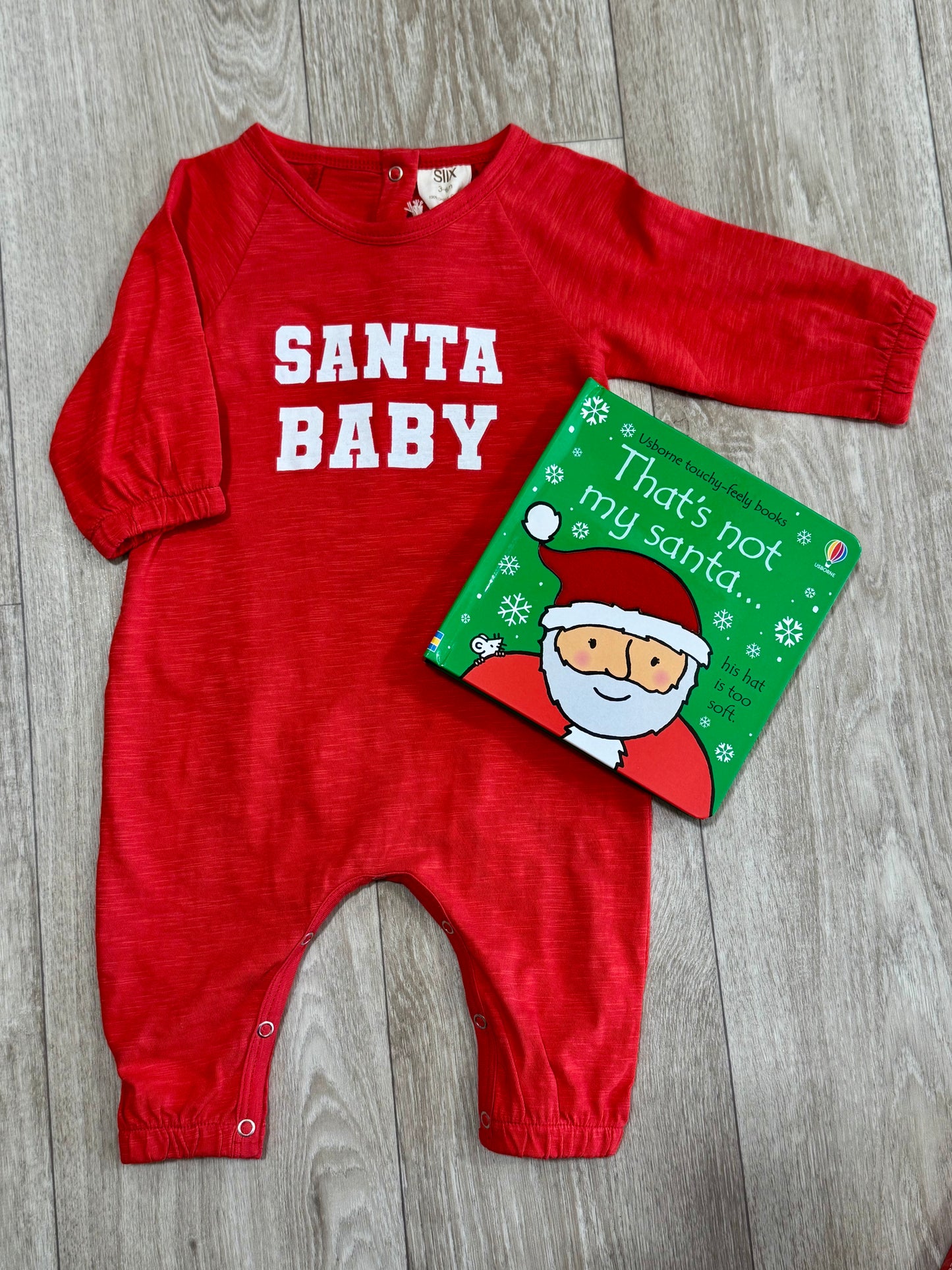 Santa Baby Long Sleeve Romper