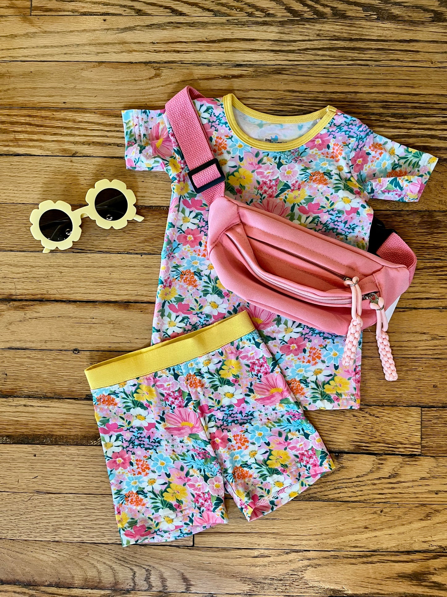 Garden Glow Bamboo Shorts Set