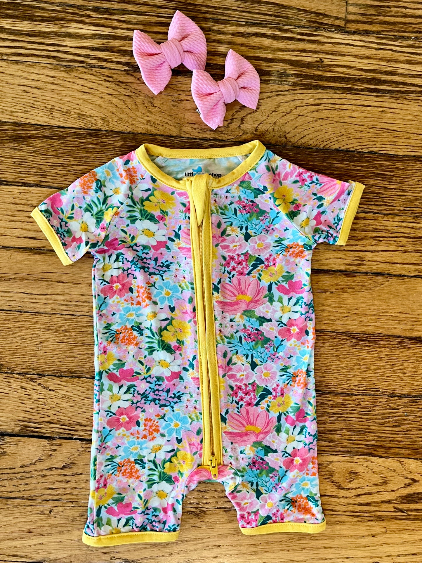 Garden Glow Bamboo Short Romper