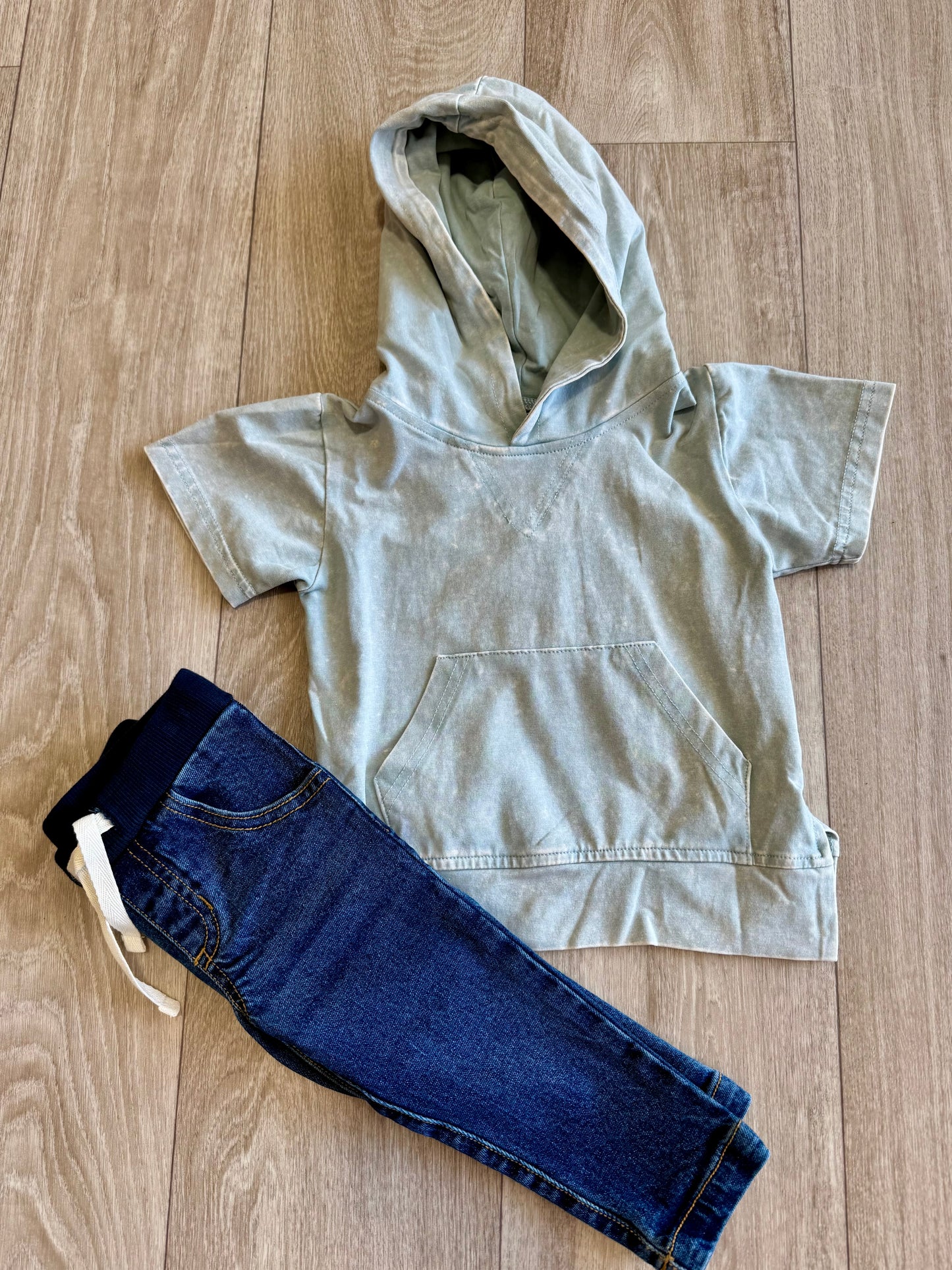 Slate Acid Hooded Tee