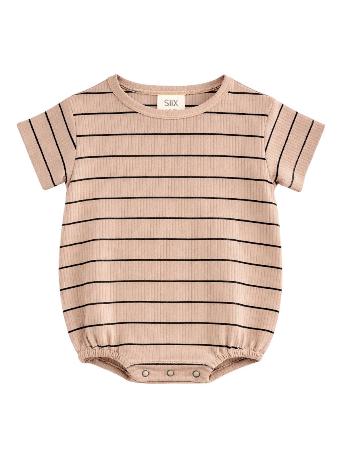 Tan & Black Stripe T-Shirt Bubble