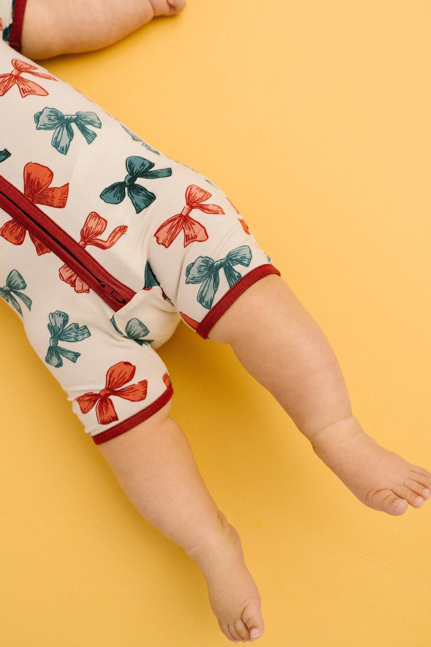 Patriotic Bows Bamboo Short Romper