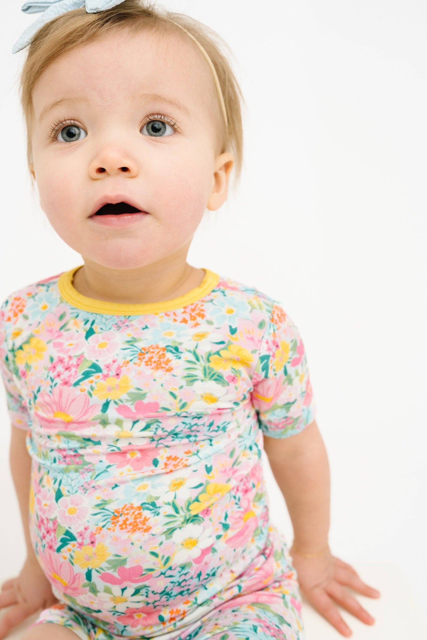 Garden Glow Bamboo Shorts Set