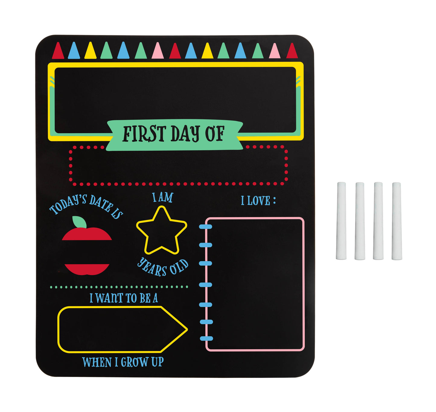 First & Last Day of School Reversible Chalkboard