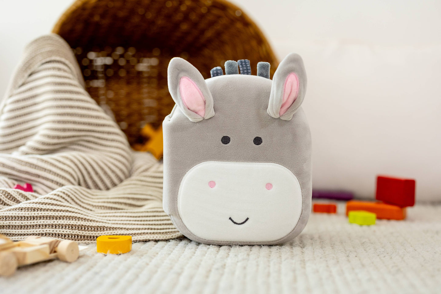 Small Donkey Squish and Snugg Plush Book
