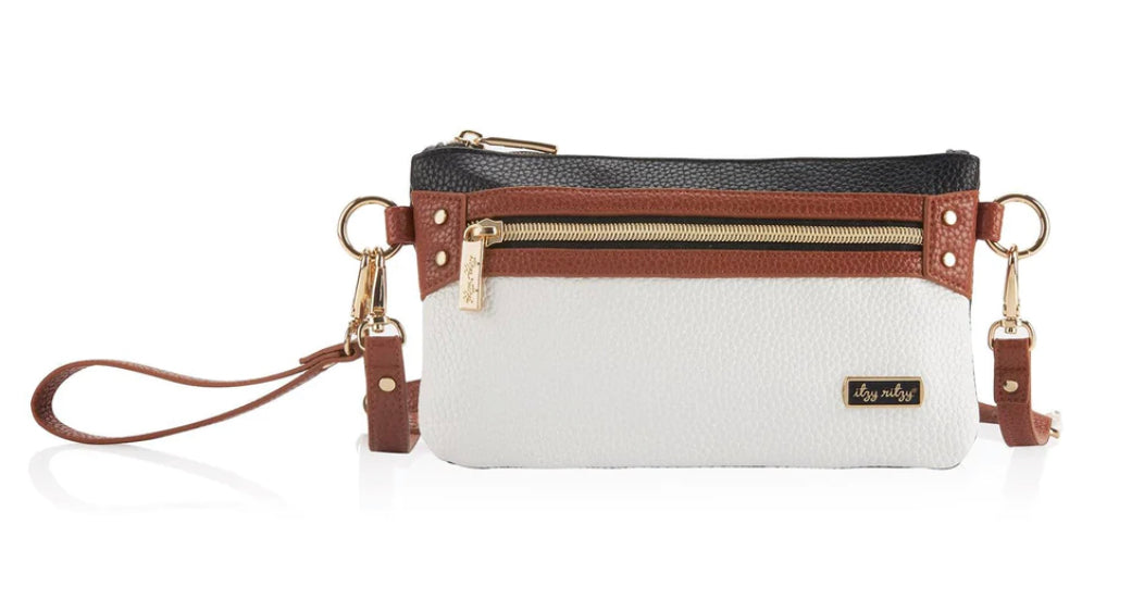 Itzy Ritzy Boss Pouch Wallet - Coffee & Cream