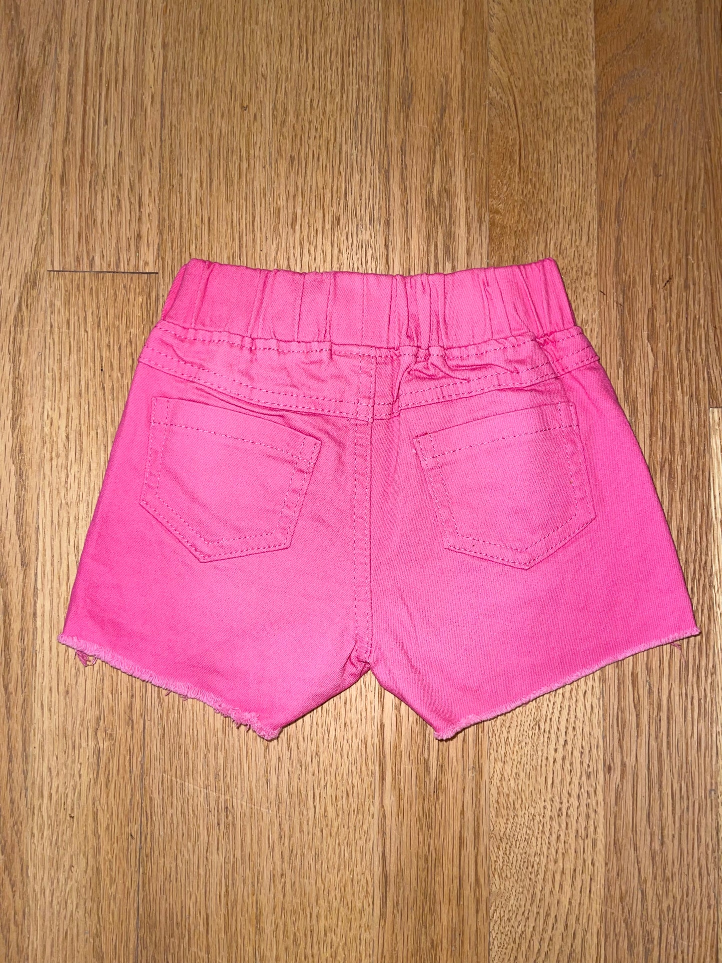 Pink Denim Shorts