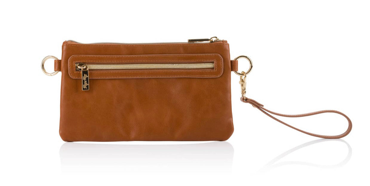 Itzy Ritzy Boss Pouch Wallet - Cognac