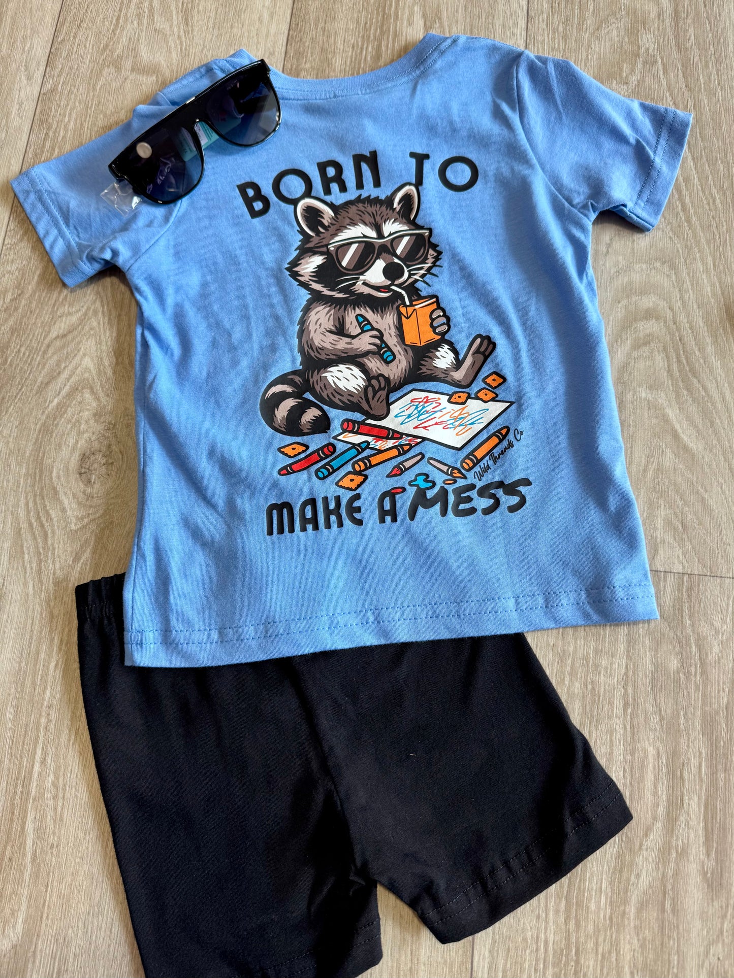 Born To Make A Mess Tee-Carolina