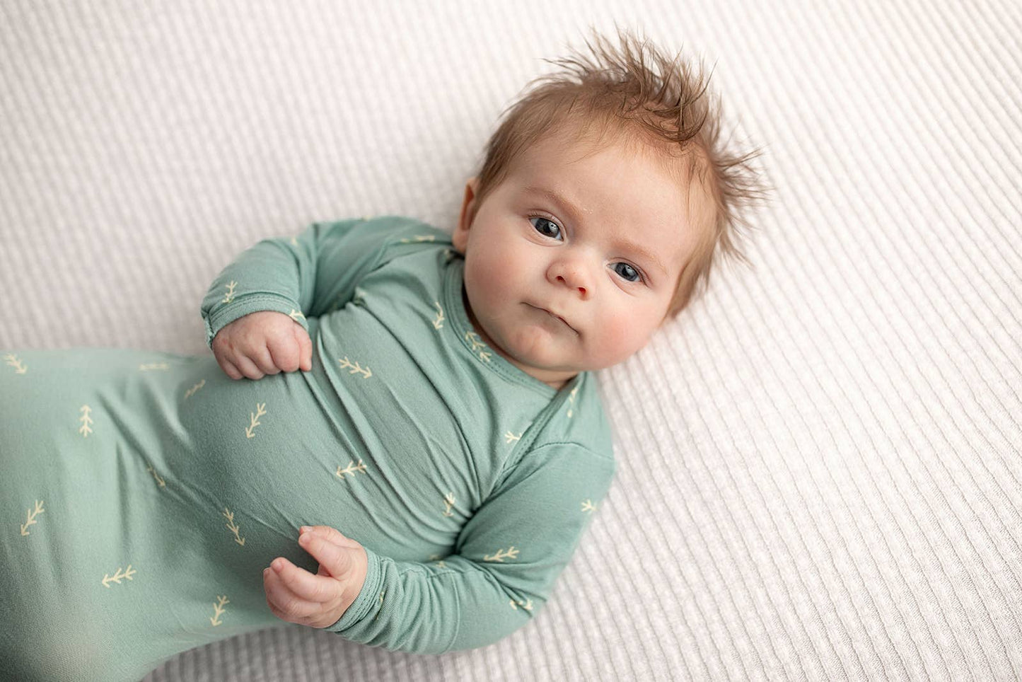 Arrow Print Knotted Baby Gown