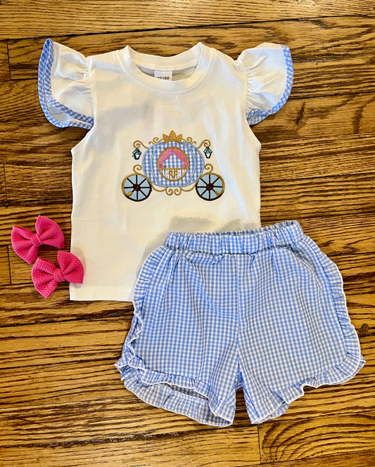 Blue Carriage Two Piece Set