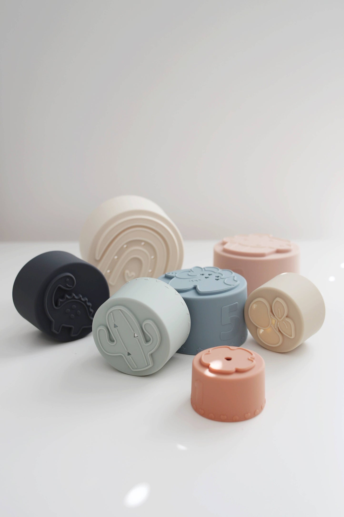 Silicone Stacking Nesting Cups - Classic