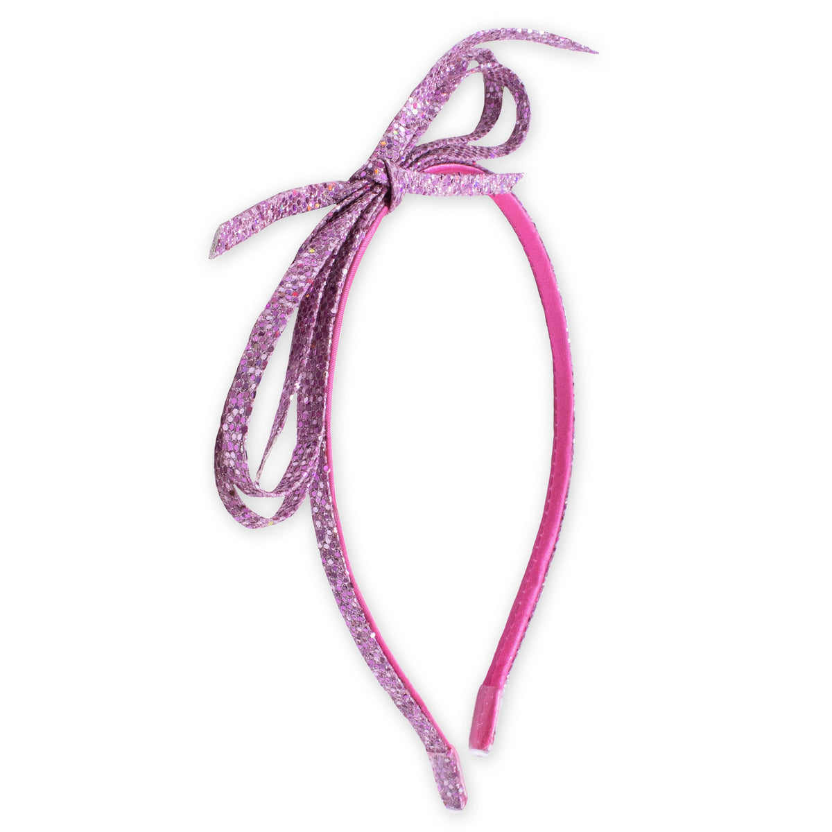 Thin Metallic Bow Headband