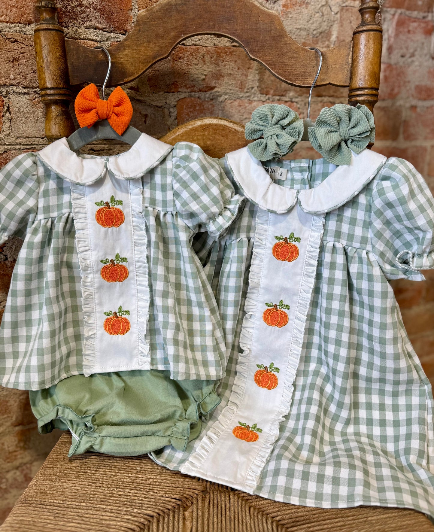 Plaid Pumpkin Bloomer Set