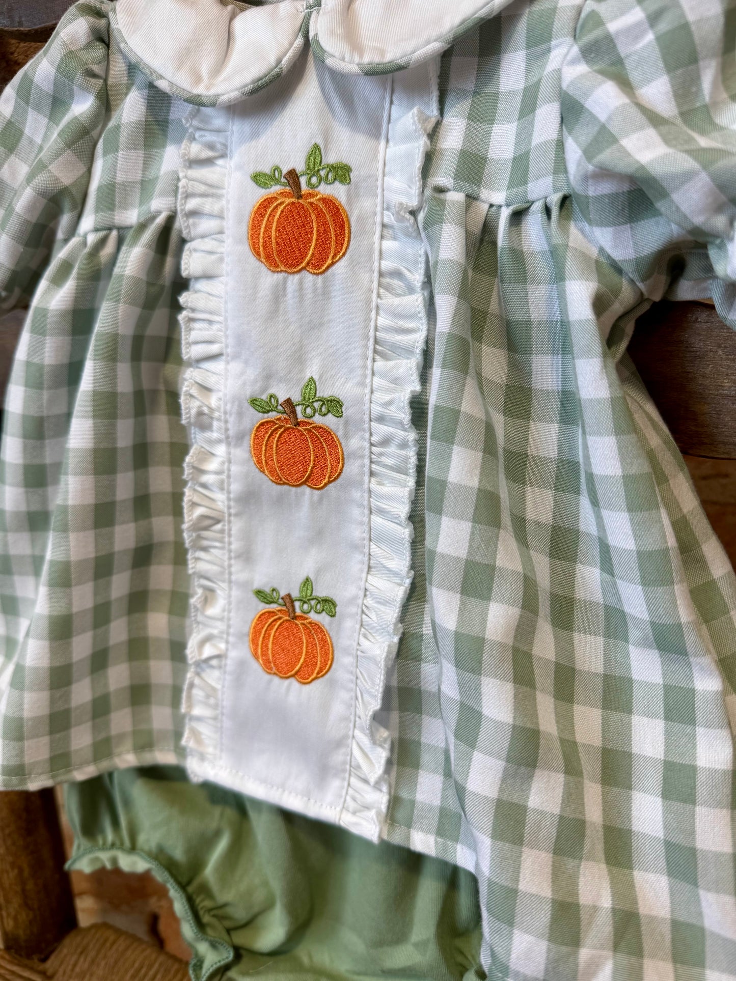 Plaid Pumpkin Bloomer Set