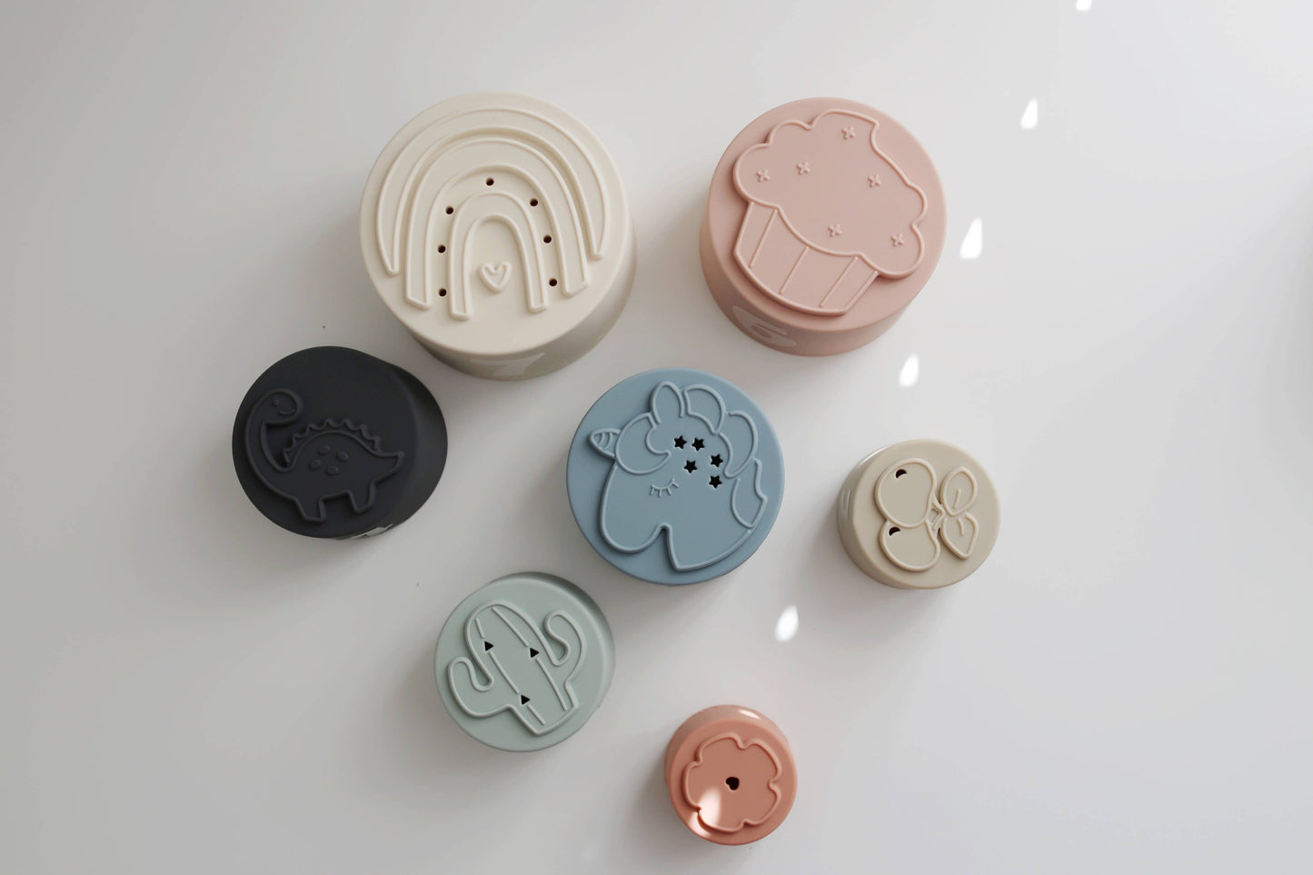 Silicone Stacking Nesting Cups - Classic