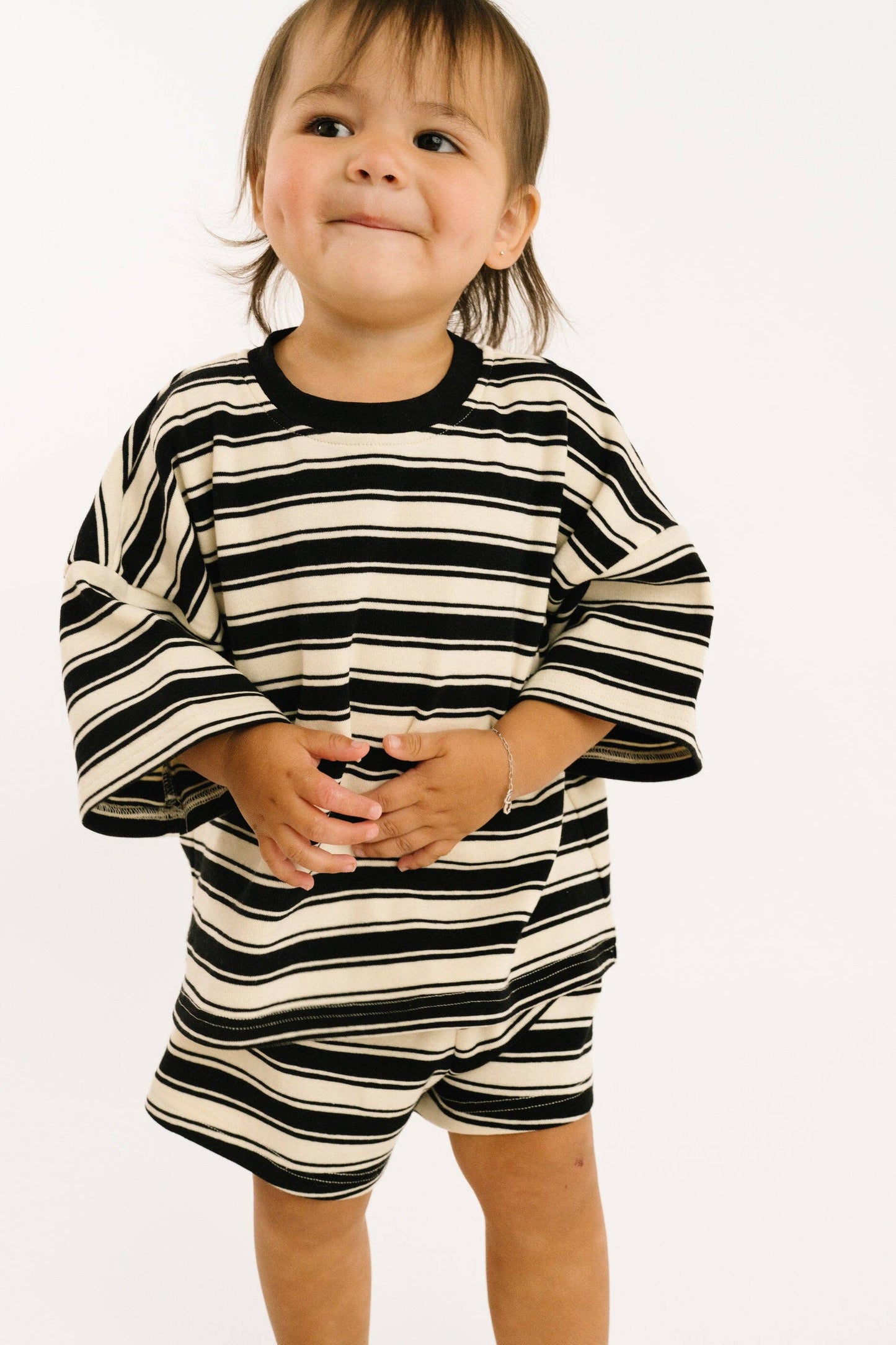 Midnight Stripe Slouchy Set