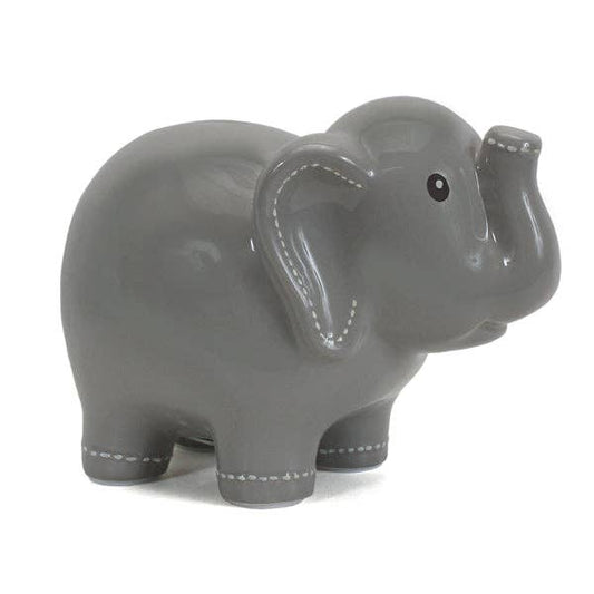 Large Grey Elephant Piggy Bank