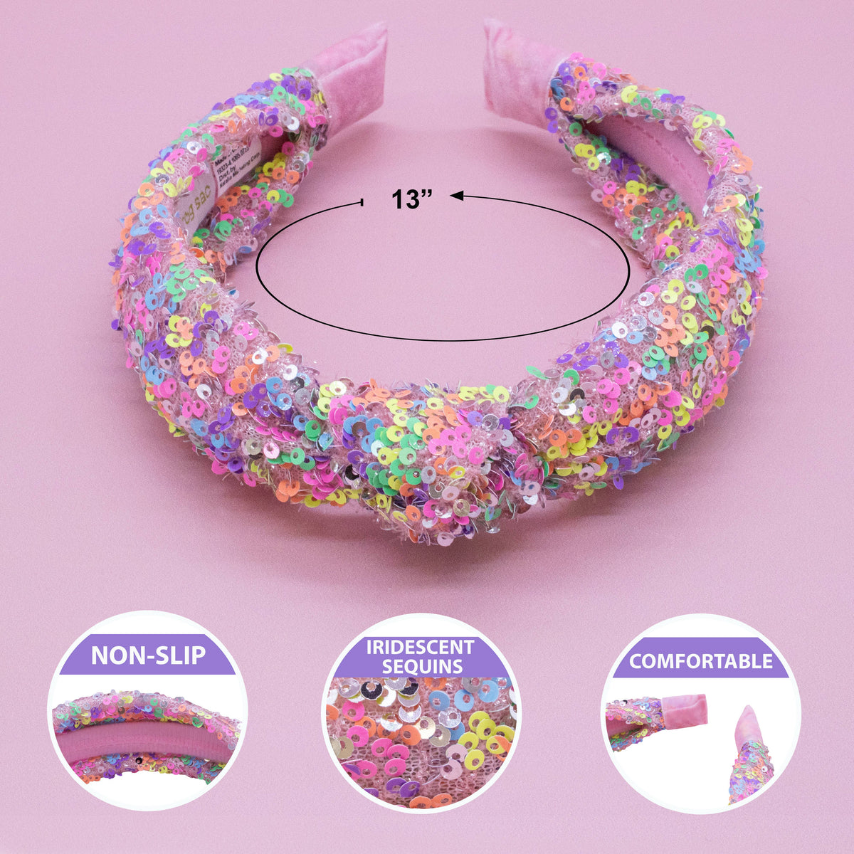 Sequin Knot Headband