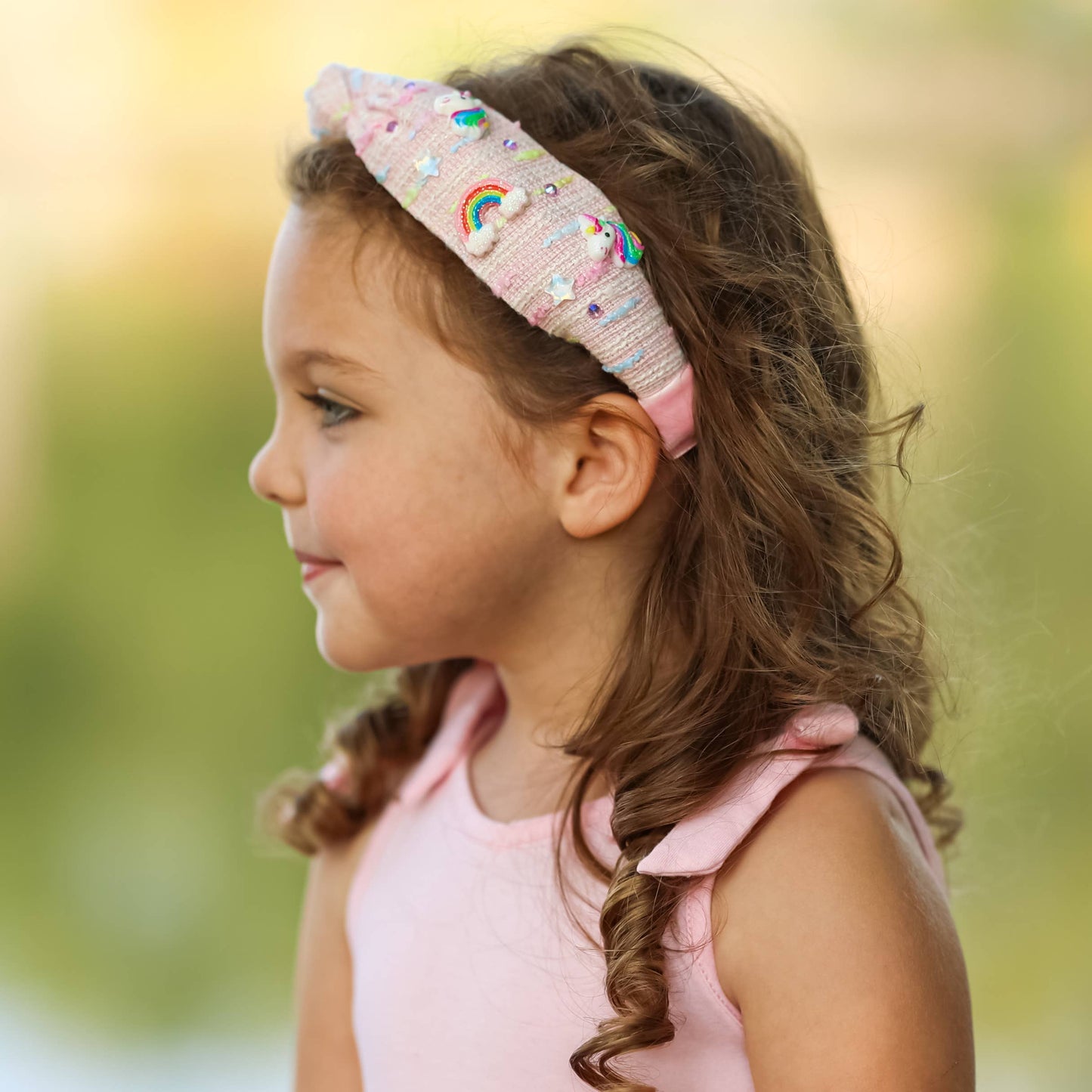 Unicorn Rainbow Knotted Headband