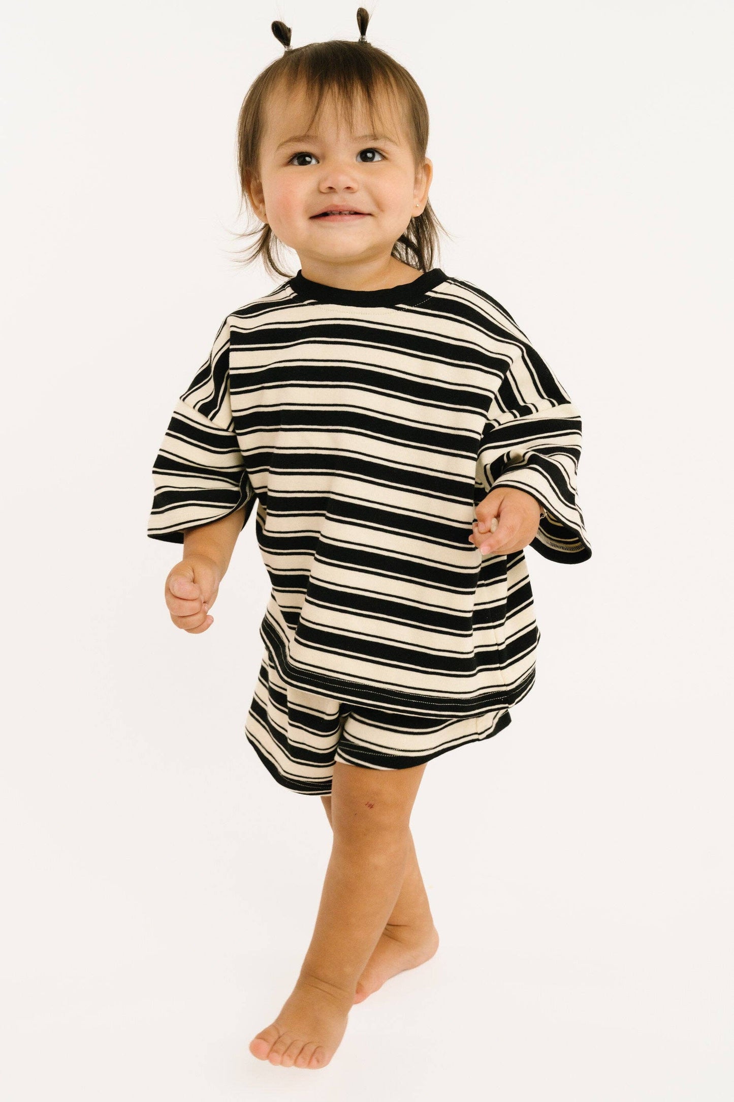 Midnight Stripe Slouchy Set