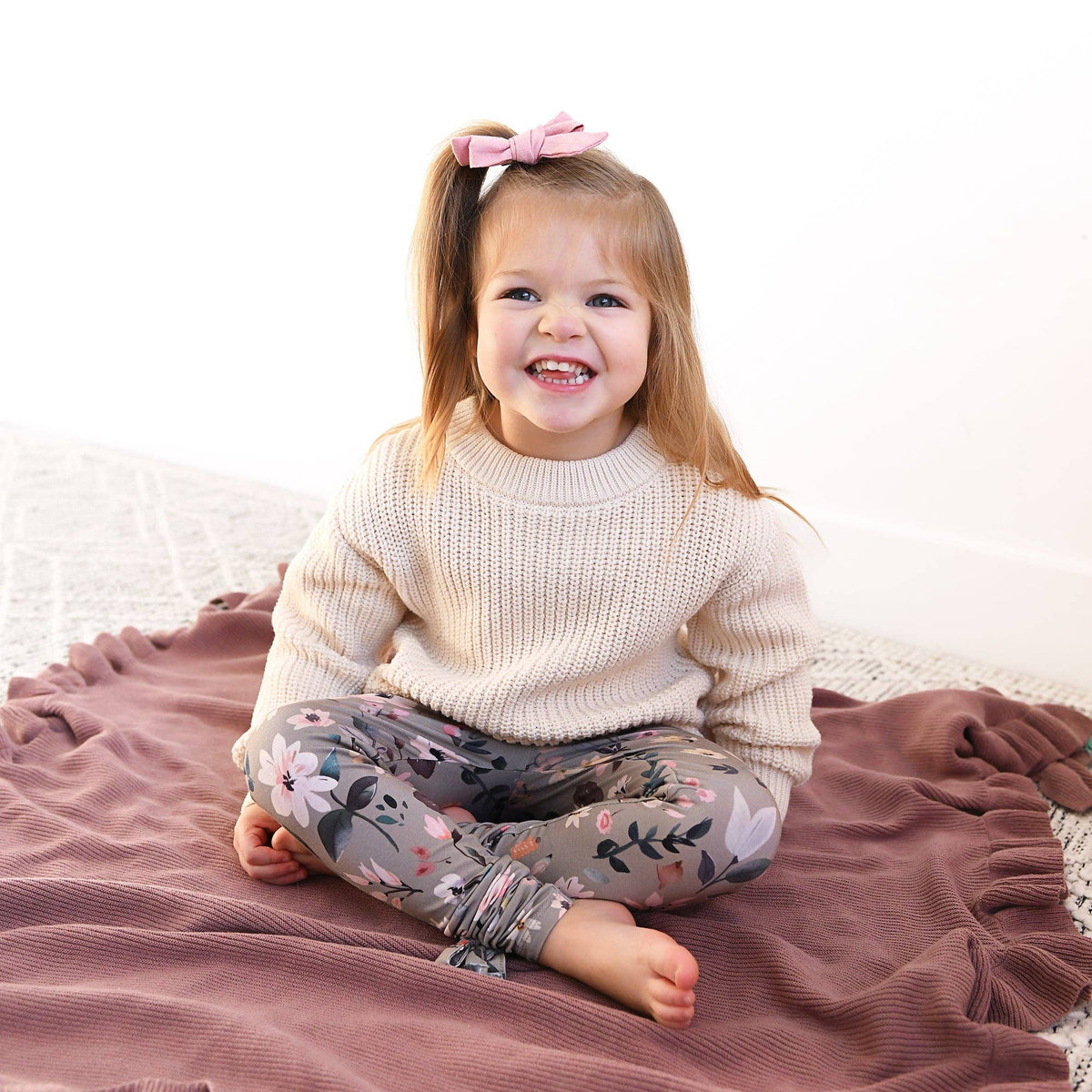 Oatmeal Solid Knit Sweater