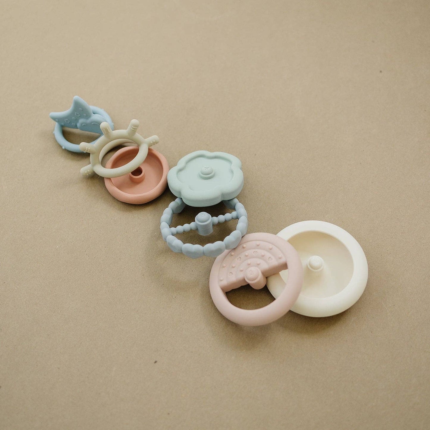 Classic Silicone Stacking Teething Toy 