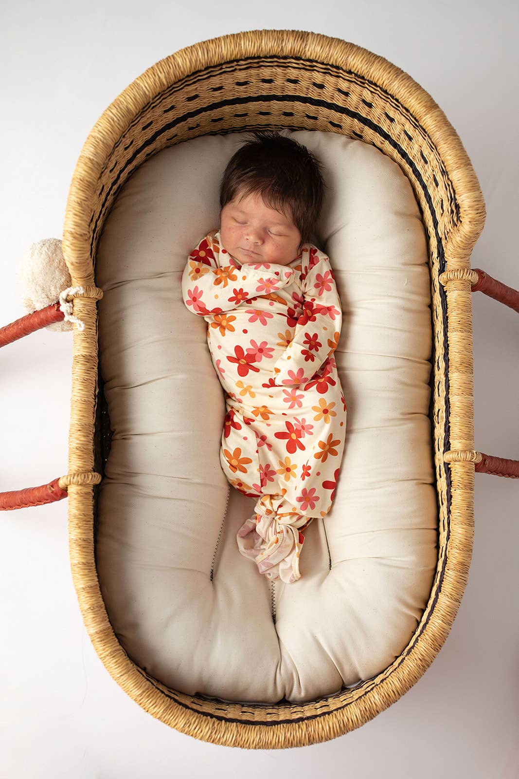 Groovy Flower Knotted Baby Gown