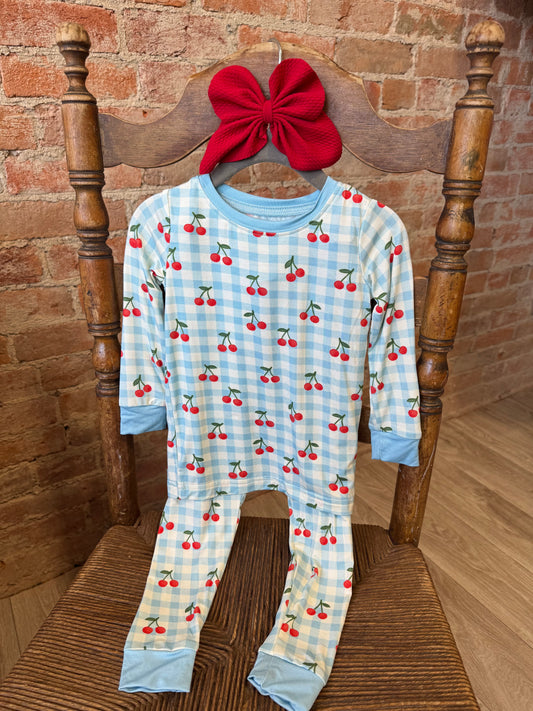 Cherry Picnic Bamboo Set