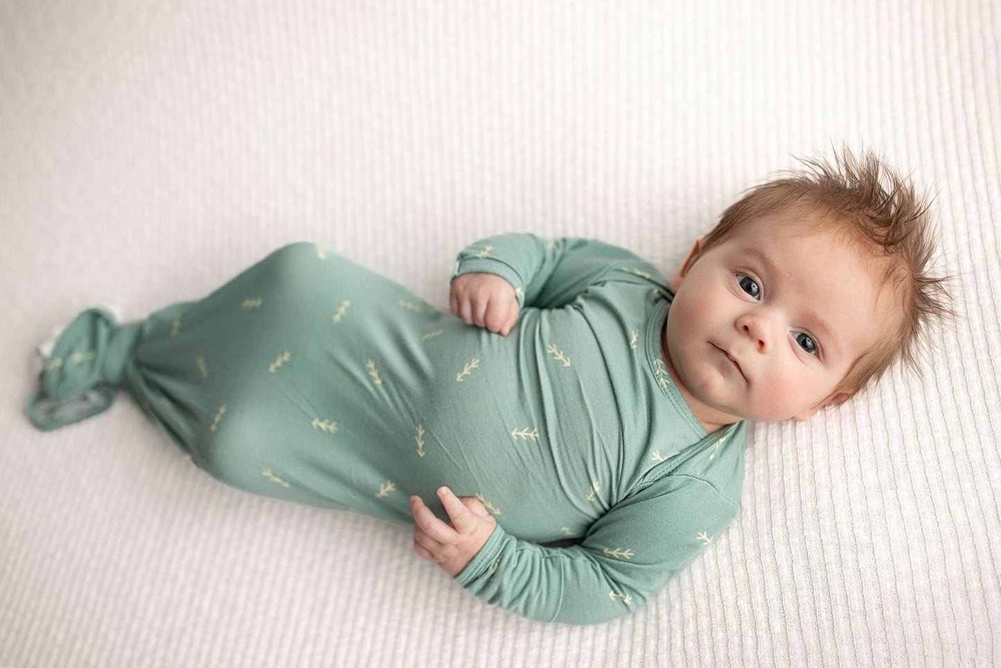 Arrow Print Knotted Baby Gown