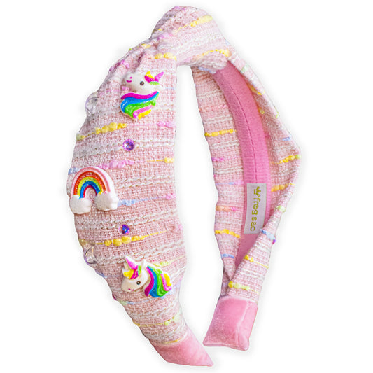 Unicorn Rainbow Knotted Headband