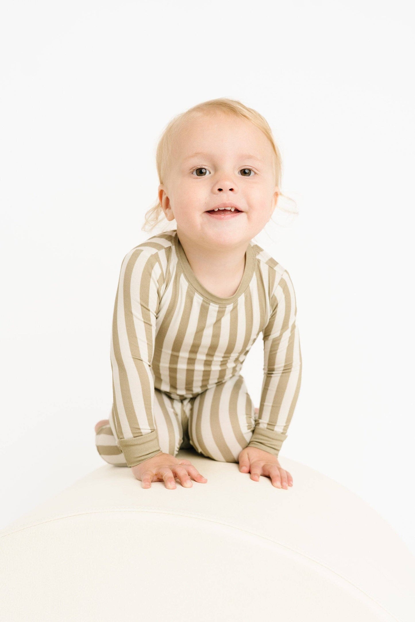 Olive Stripe Bamboo Set