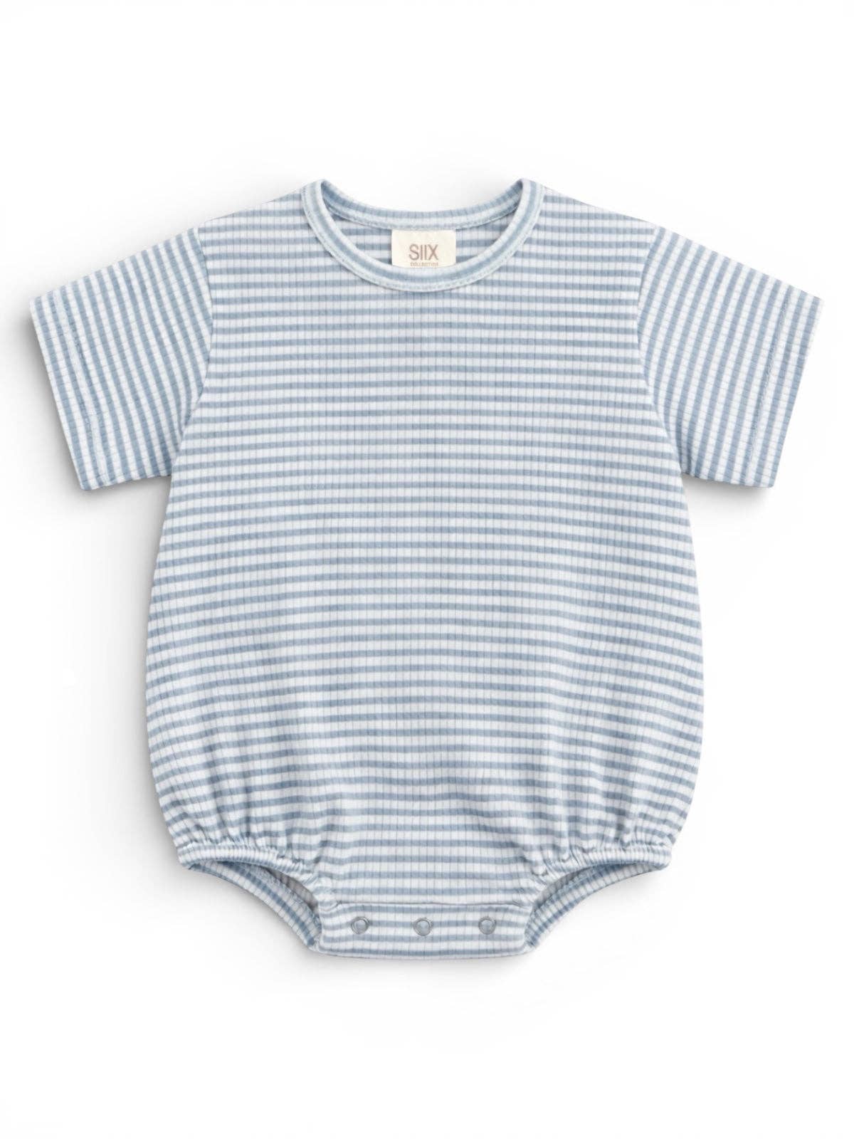 Dusty Blue Stripe T-Shirt Bubble