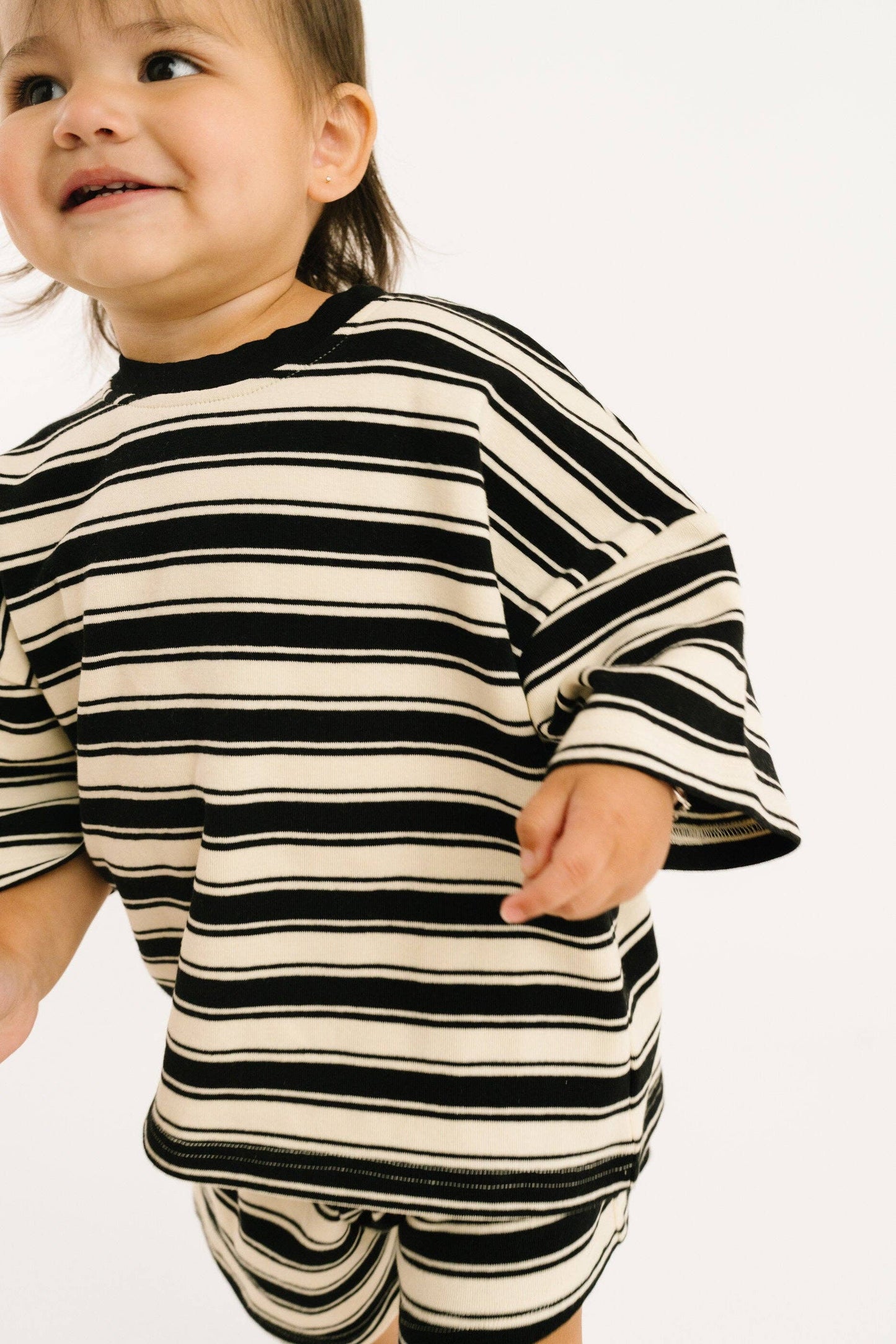Midnight Stripe Slouchy Set