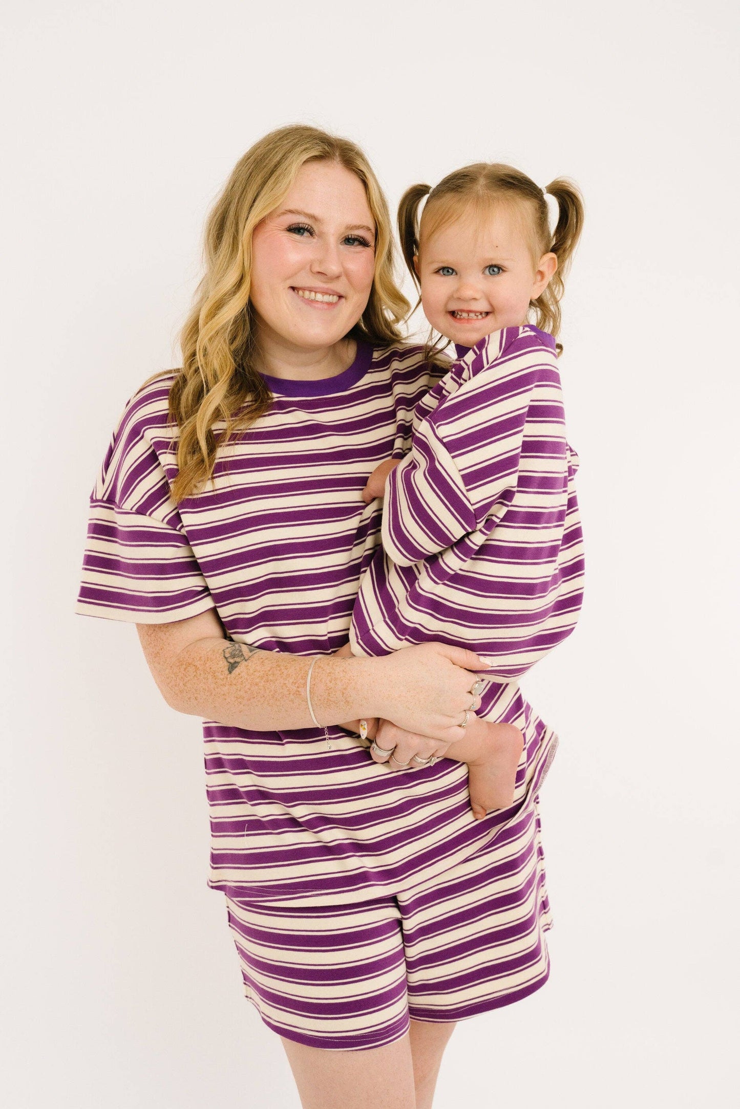 Plum Stripe Slouchy Set