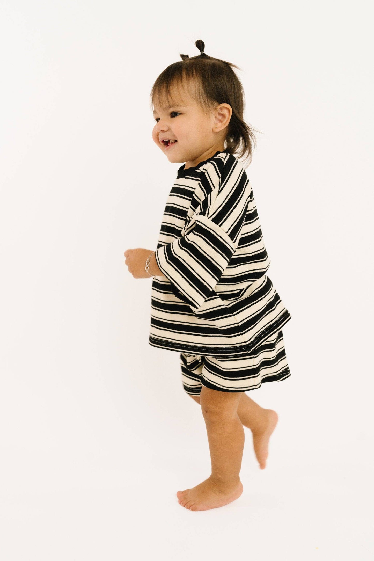 Midnight Stripe Slouchy Set