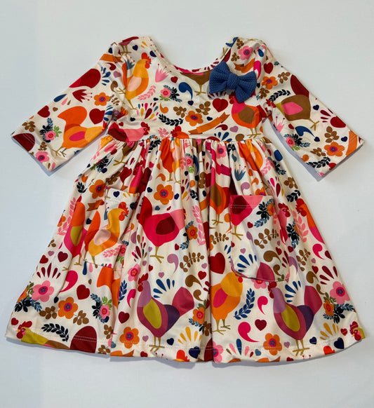 Little Hen twirl dress and matching twirl bodysuit by Mila & Rose