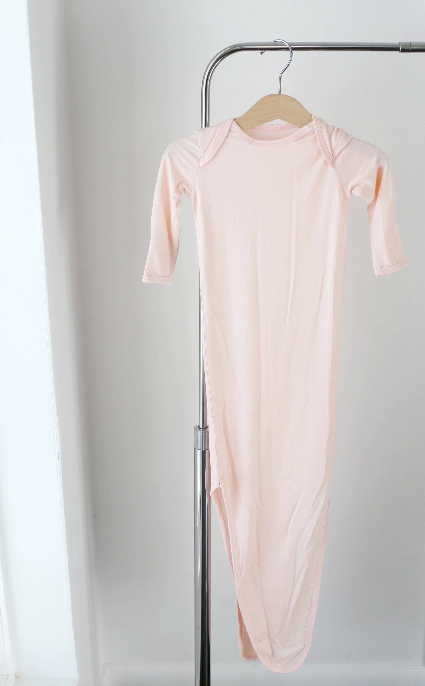 Bamboo Knotted Gown- Blush Pink
