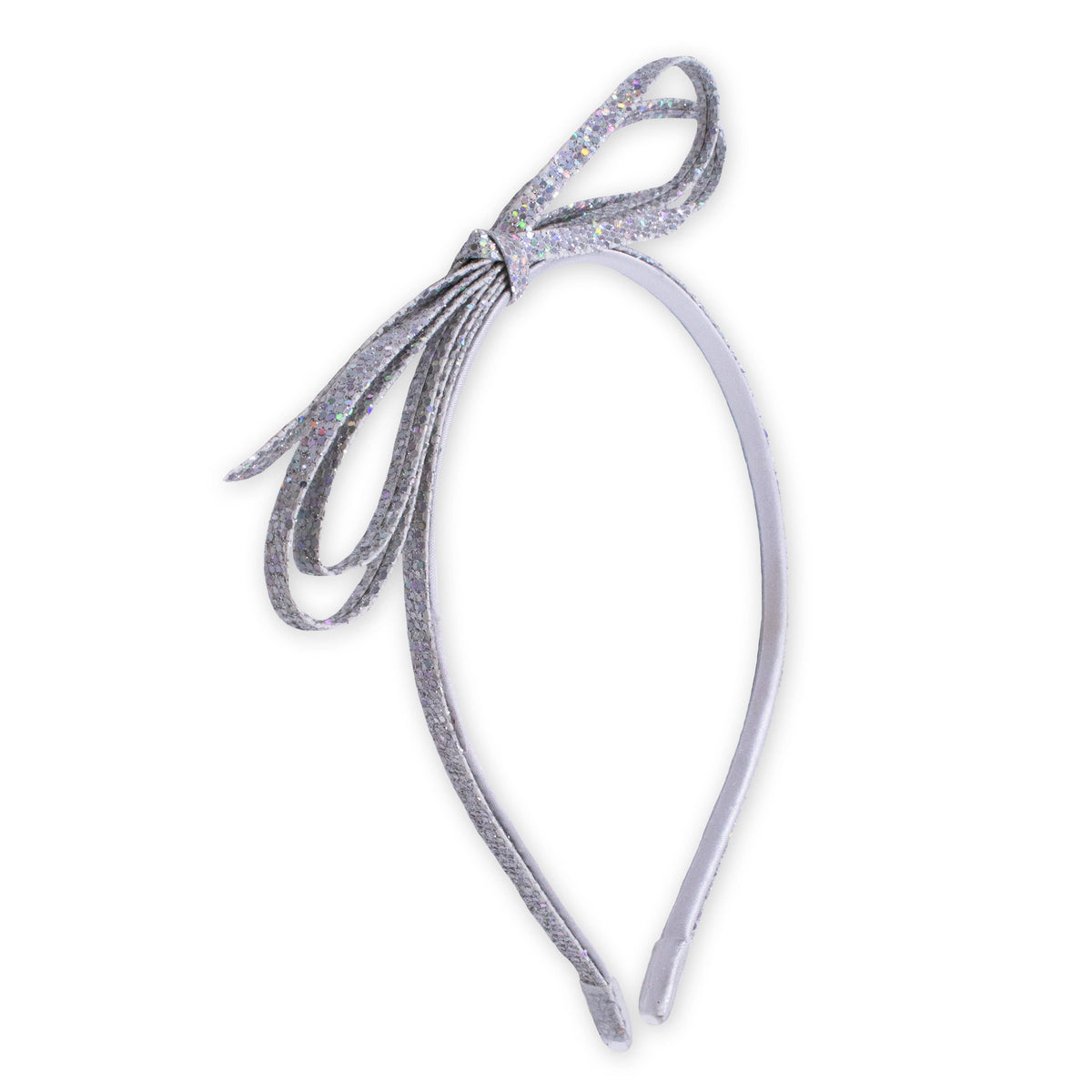 Thin Metallic Bow Headband