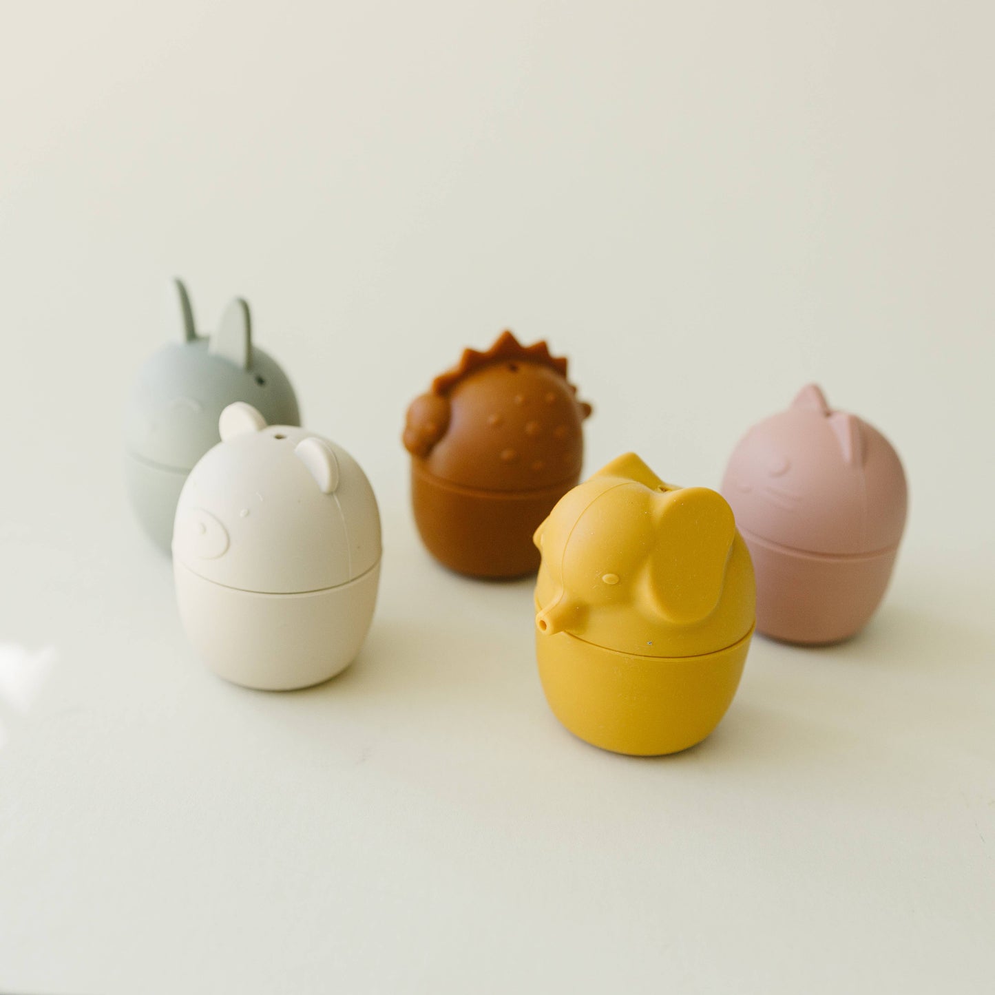 Silicone Animal Bath Toys - 5 Piece Set