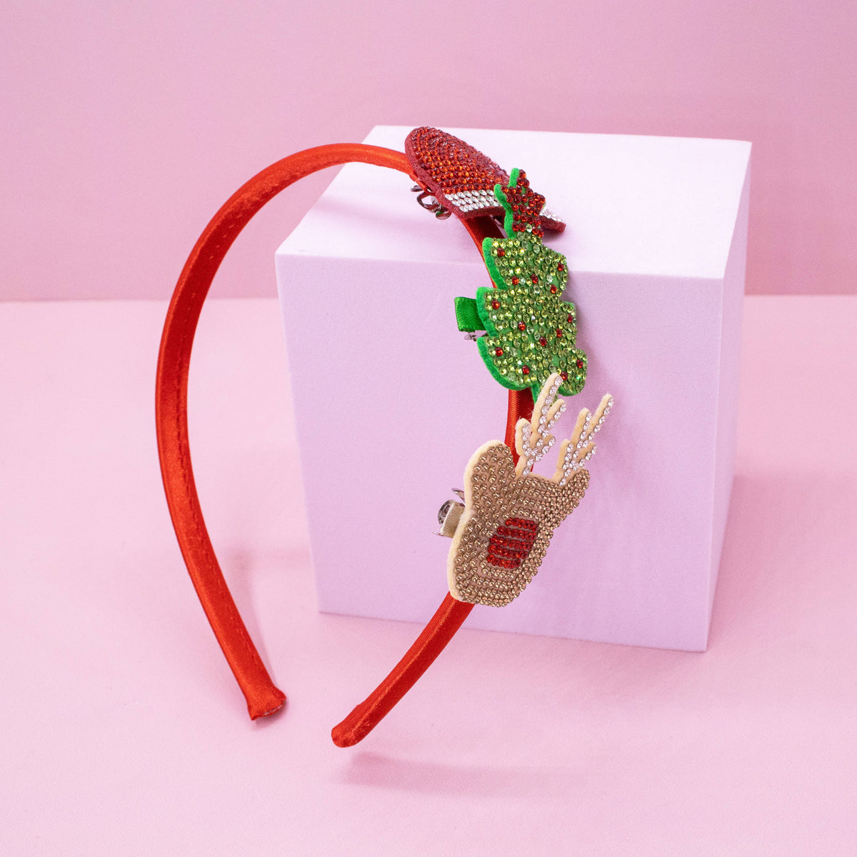Christmas Charm Headband with Interchangeable Clips